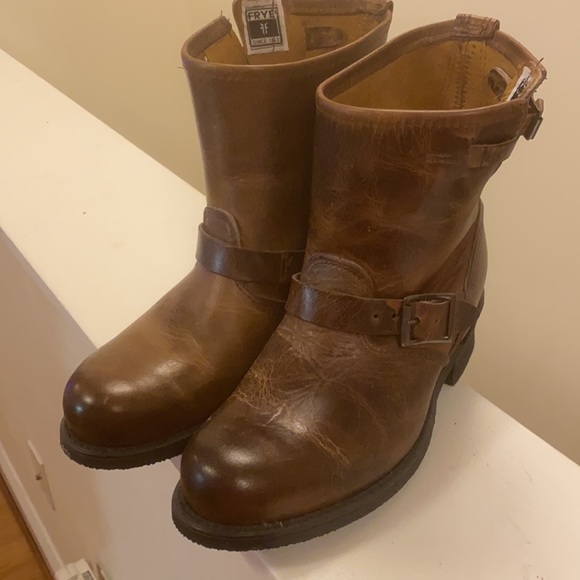 Frye Engineer 8R Leather Boot in Dark Brown - Picture 2 of 11